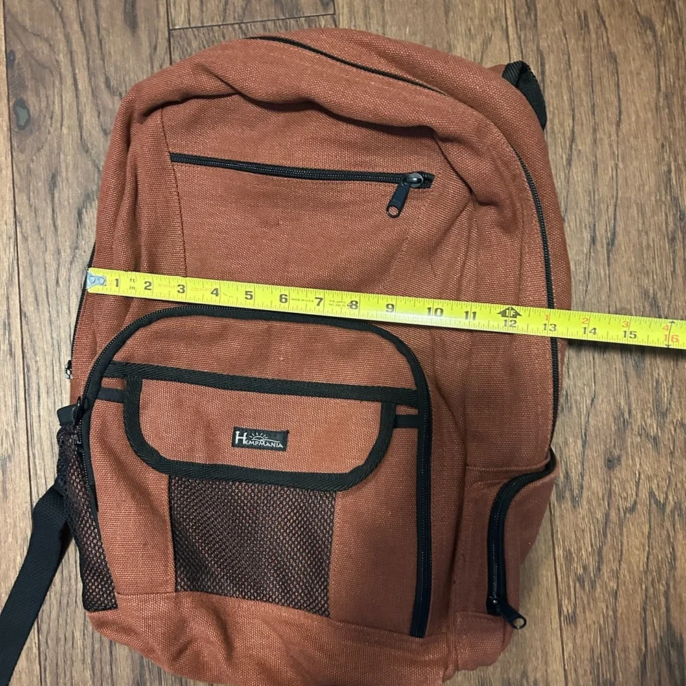 Hempmania BP109-H Help Deluxe Backpack in Terracotta